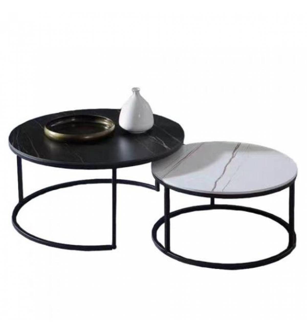 TSST 02 Sintered Stone Nesting Coffee Table Set