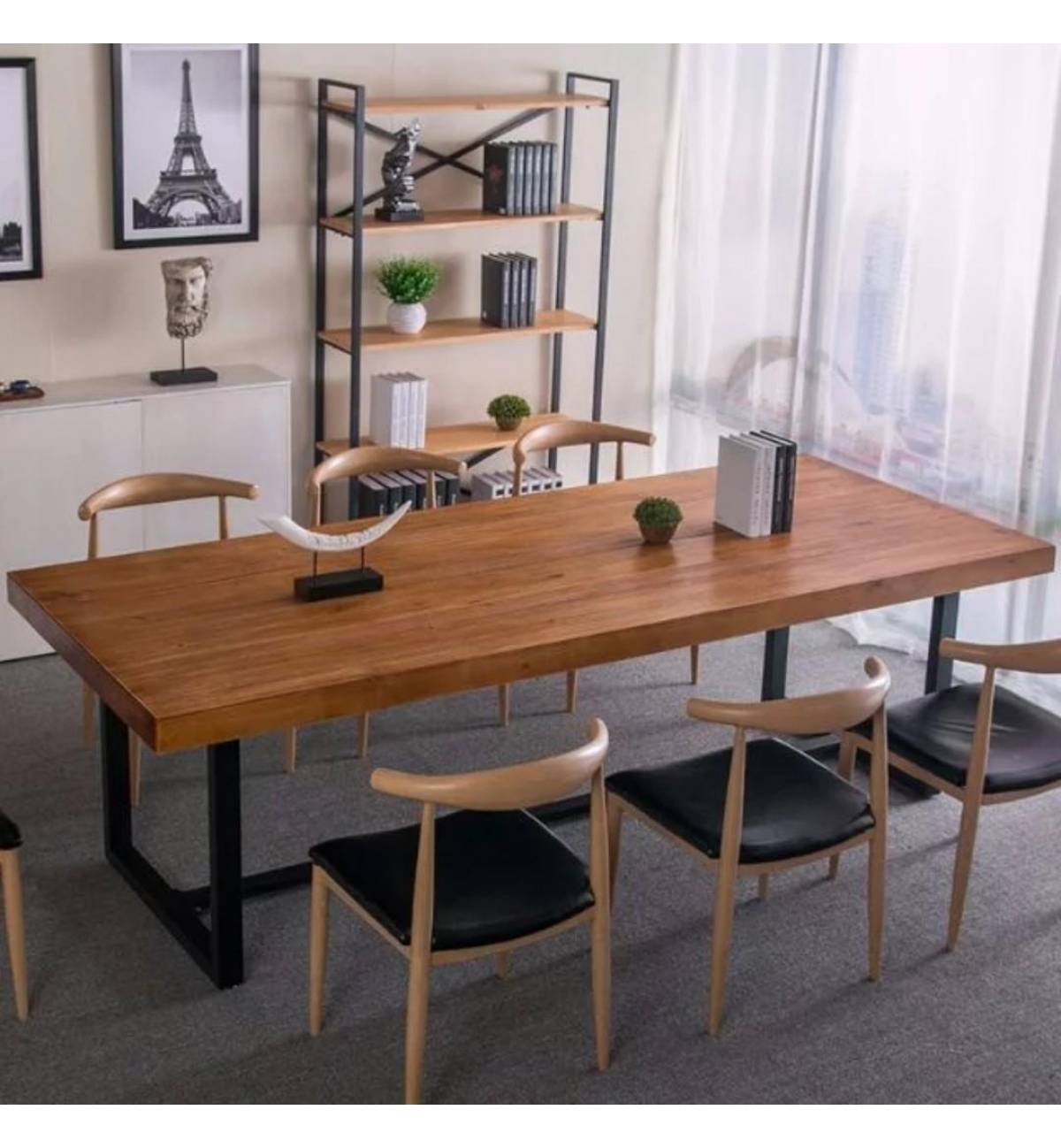 Company Table TSDT 00D Solid Wood Dining Office Table